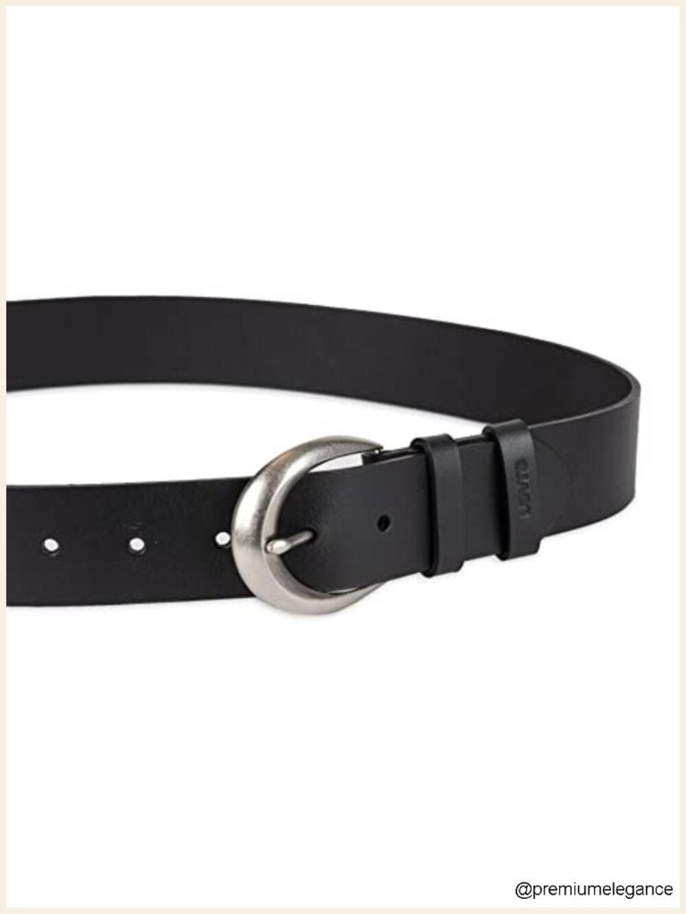 Genuine Leather Levi's Style Belt with Silver Buckle - Picture 2 of 5